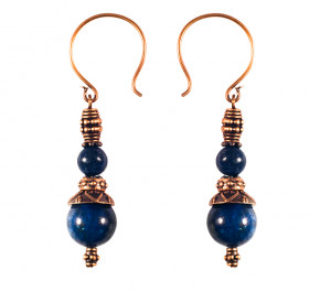 Single earrings №1 with lapis lazuli