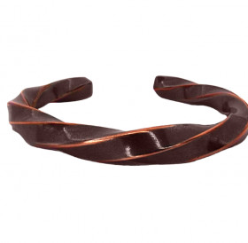 Twisted bracelet No. 3. Tinted. Thickness 7 mm