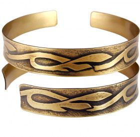 Браслет вогнутый «Луговые травы»