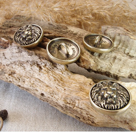 Set of buttons "Roaring Lion". 4 things.