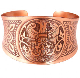 Браслет вогнутый «Двухглавая птица»