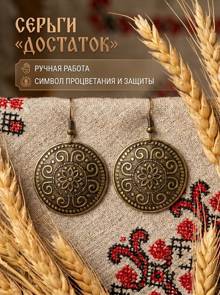 Серьги "Достаток"