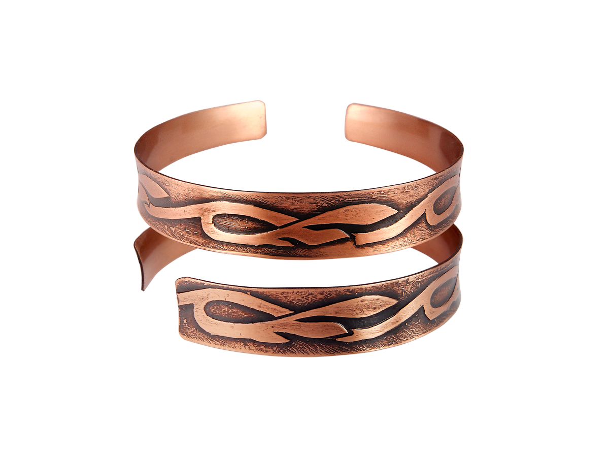 Браслет вогнутый «Луговые травы»