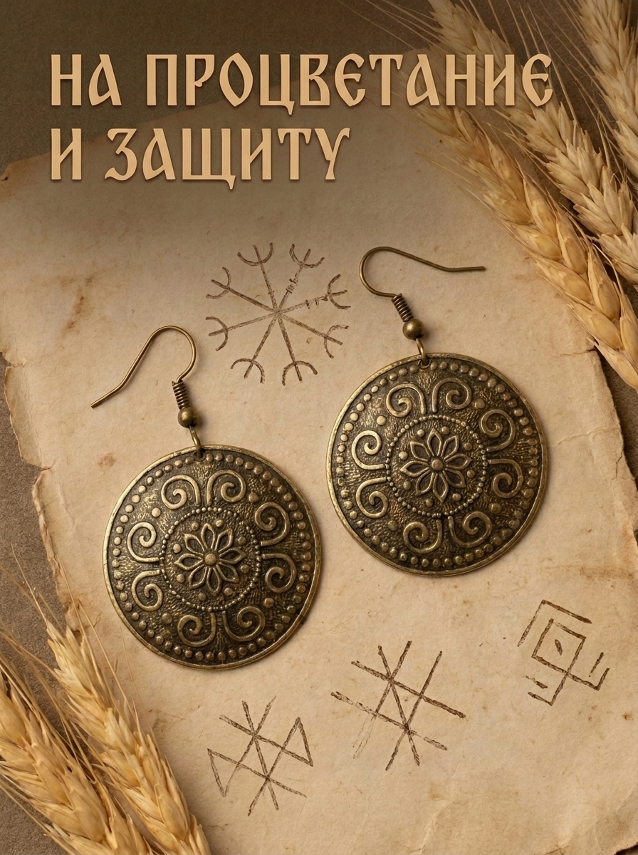 Серьги "Достаток"