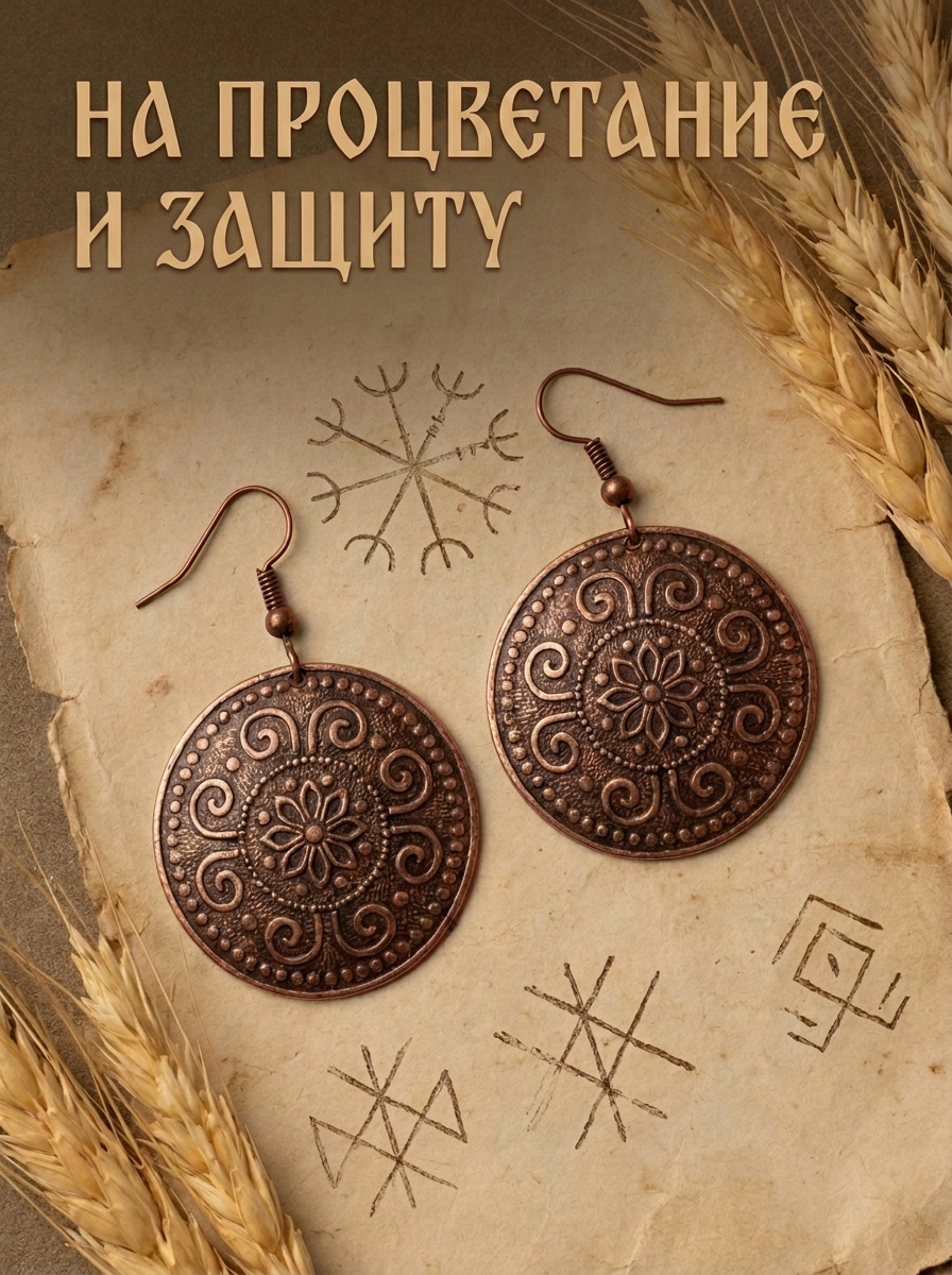 Серьги "Достаток"