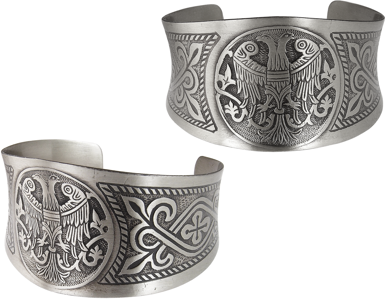 Браслет вогнутый «Двухглавая птица»