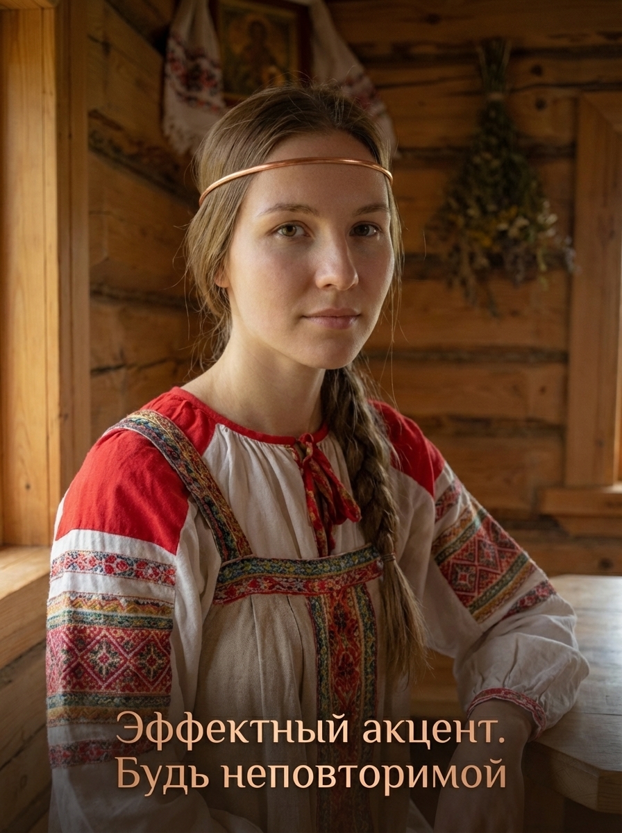 Очелье простое на кольце